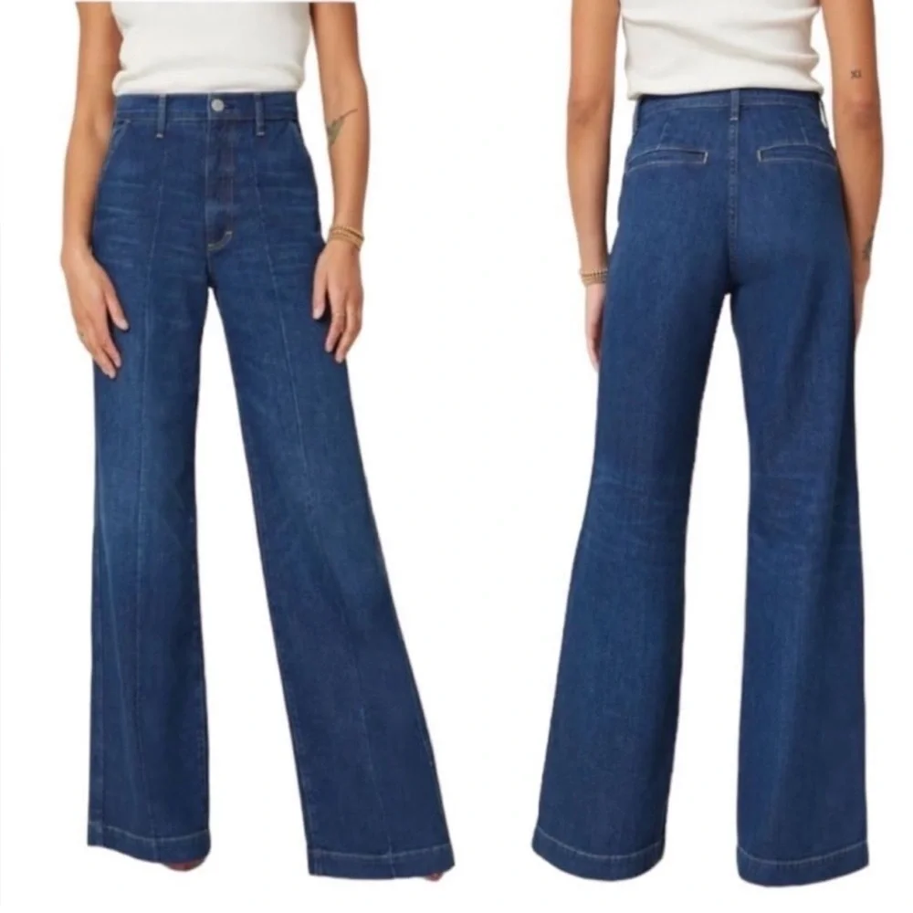 AMO CJ Pant High Rise Wide Leg Jeans Size 30